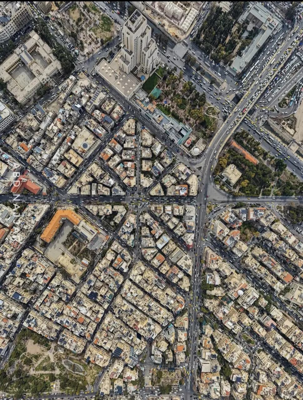 دمشق من فوق: مدينة تمتد حتى الضباب